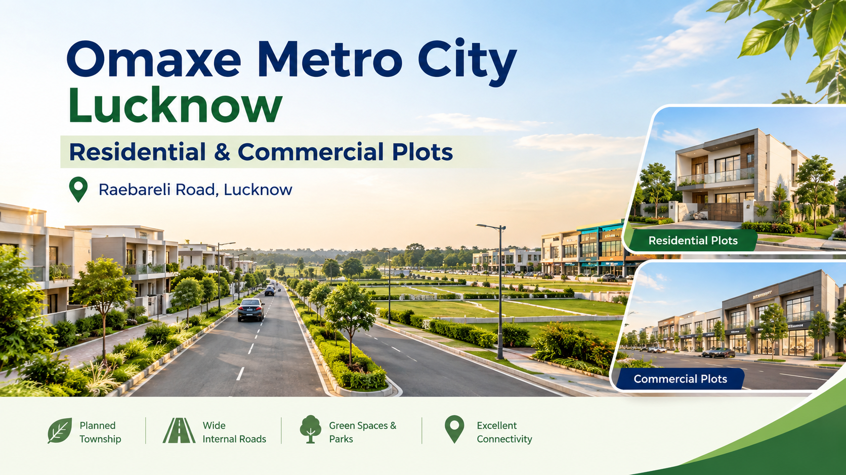 Omaxe Metro City Lucknow – Residential & Commercial Plots on Raebareli Road, Lucknow